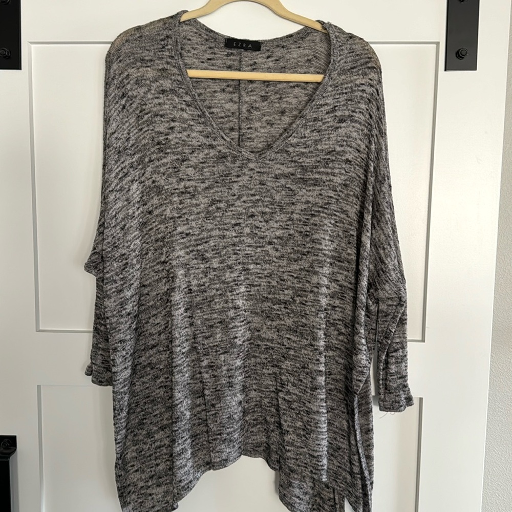 Oversized tunic sweater